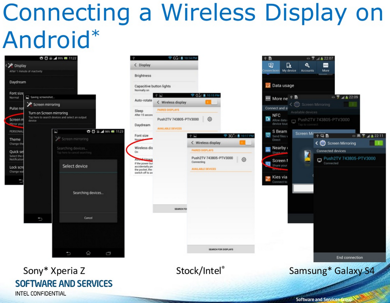 Connecting a Wireless Display on Android